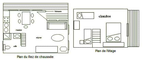 Le Vert Village - Plan Chalet Caprice 4 personnes
