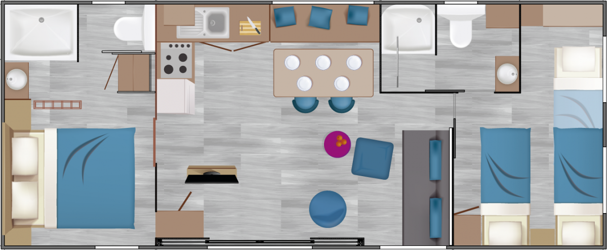 Le Vert Village - Plan Mobil-home 